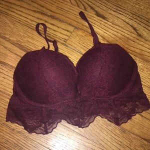 Pink padded bralette